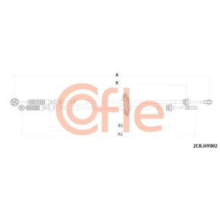 Trosas, neautomatinė transmisija COFLE 92.2CB.HY002