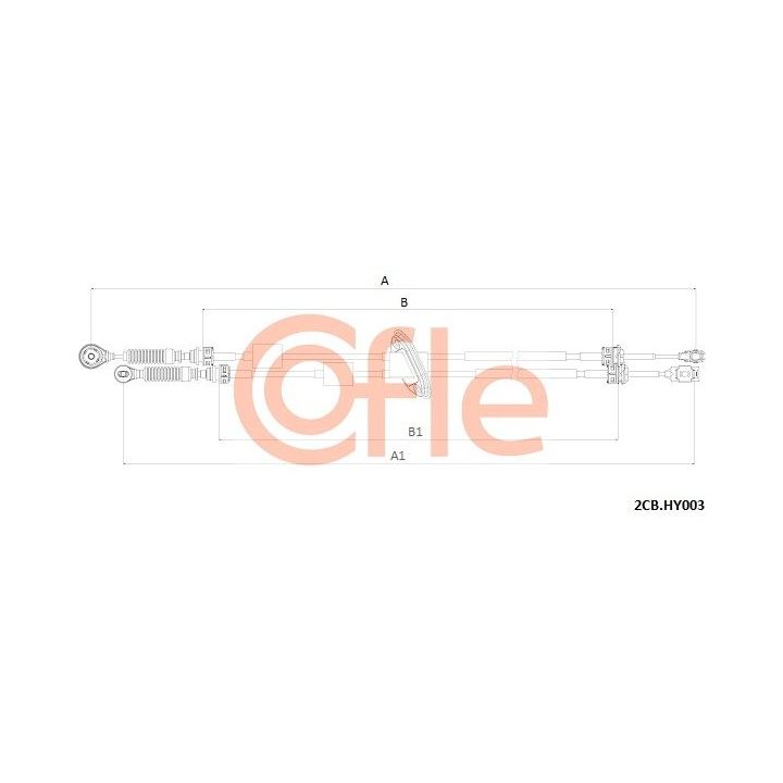 Trosas, neautomatinė transmisija COFLE 92.2CB.HY003