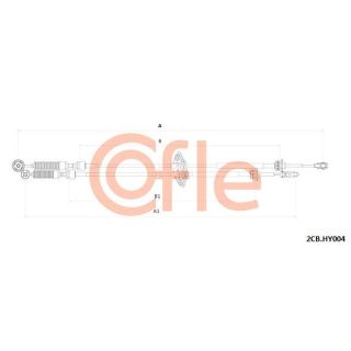 Trosas, neautomatinė transmisija COFLE 92.2CB.HY004