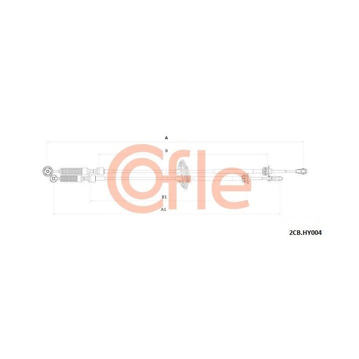Trosas, neautomatinė transmisija COFLE 92.2CB.HY004