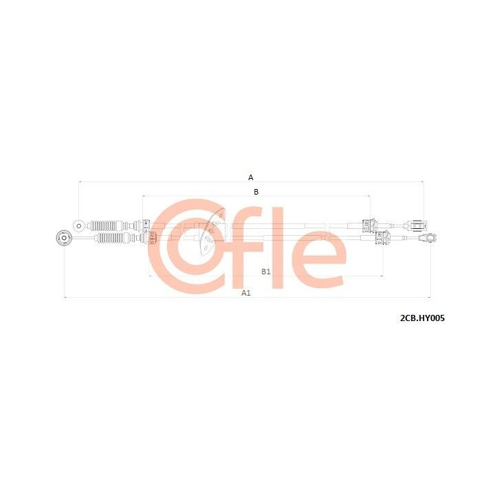 Trosas, neautomatinė transmisija COFLE 92.2CB.HY005