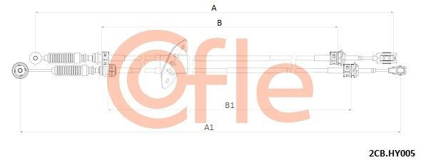 Trosas, neautomatinė transmisija COFLE 92.2CB.HY005