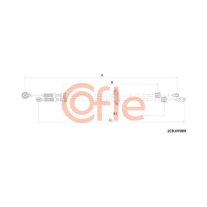 Trosas, neautomatinė transmisija COFLE 92.2CB.HY009