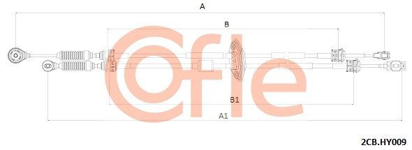 Trosas, neautomatinė transmisija COFLE 92.2CB.HY009