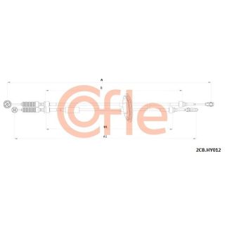 Trosas, neautomatinė transmisija COFLE 92.2CB.HY012