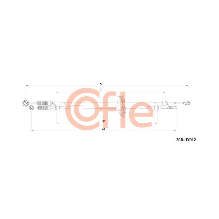 Trosas, neautomatinė transmisija COFLE 92.2CB.HY012