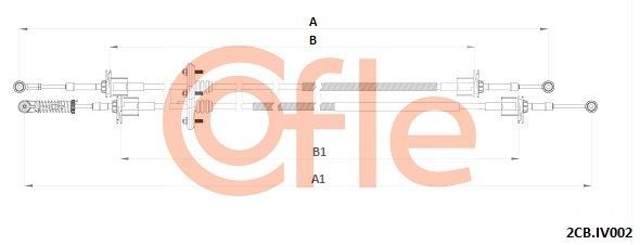 Trosas, neautomatinė transmisija COFLE 92.2CB.IV002