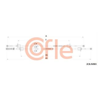 Trosas, neautomatinė transmisija COFLE 92.2CB.IV003