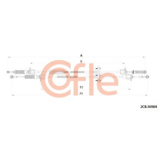 Trosas, neautomatinė transmisija COFLE 92.2CB.IV004