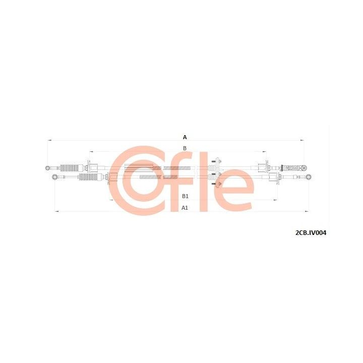 Trosas, neautomatinė transmisija COFLE 92.2CB.IV004