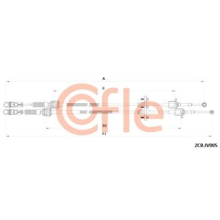 Trosas, neautomatinė transmisija COFLE 92.2CB.IV005