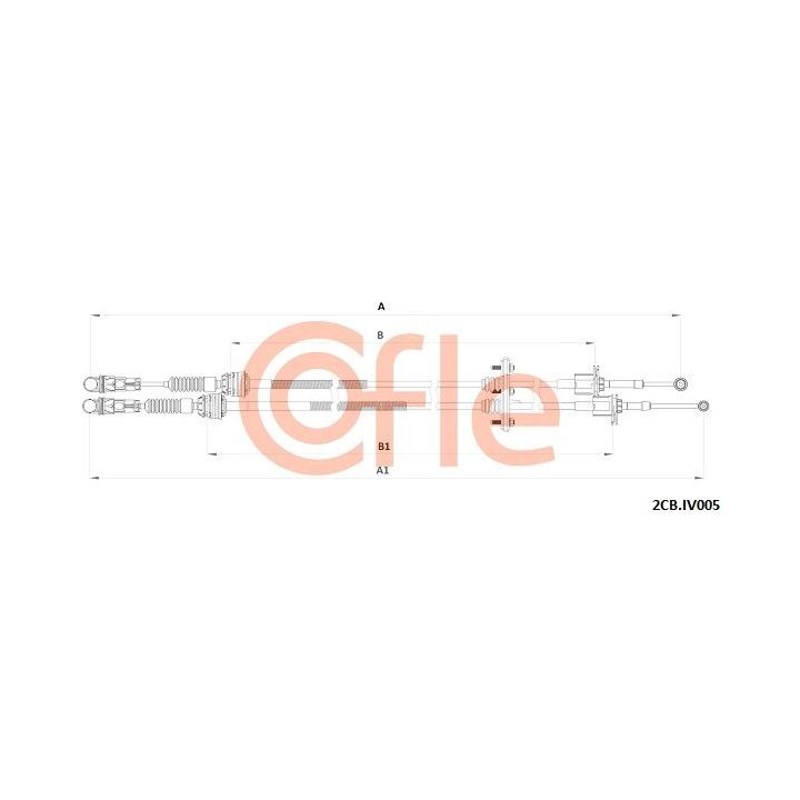 Trosas, neautomatinė transmisija COFLE 92.2CB.IV005