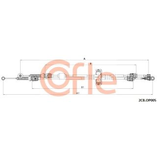 Trosas, neautomatinė transmisija COFLE 92.2CB.OP005