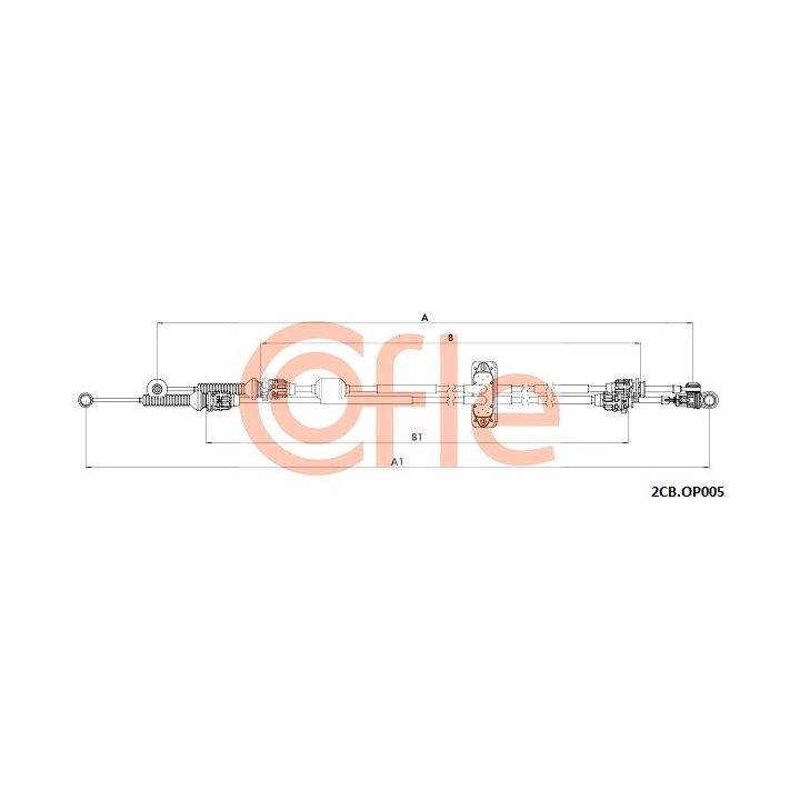 Trosas, neautomatinė transmisija COFLE 92.2CB.OP005