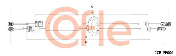 Trosas, neautomatinė transmisija COFLE 92.2CB.PE006