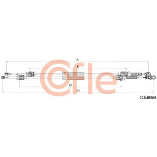 Trosas, neautomatinė transmisija COFLE 92.2CB.RE003