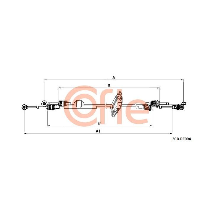 Trosas, neautomatinė transmisija COFLE 92.2CB.RE004