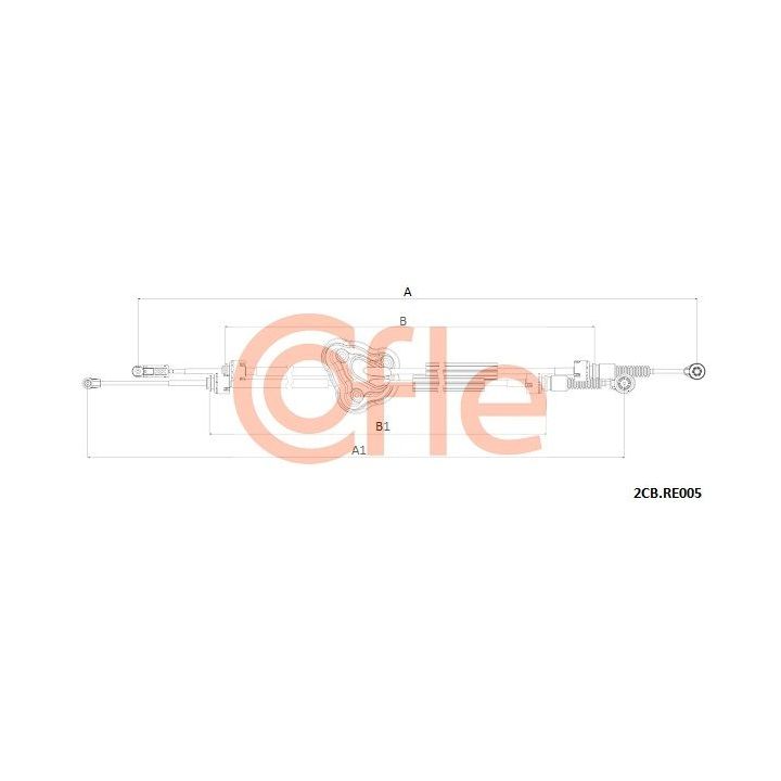 Trosas, neautomatinė transmisija COFLE 92.2CB.RE005