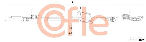 Trosas, neautomatinė transmisija COFLE 92.2CB.RE006