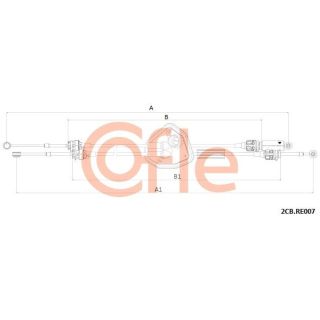 Trosas, neautomatinė transmisija COFLE 92.2CB.RE007