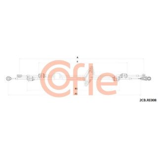 Trosas, neautomatinė transmisija COFLE 92.2CB.RE008