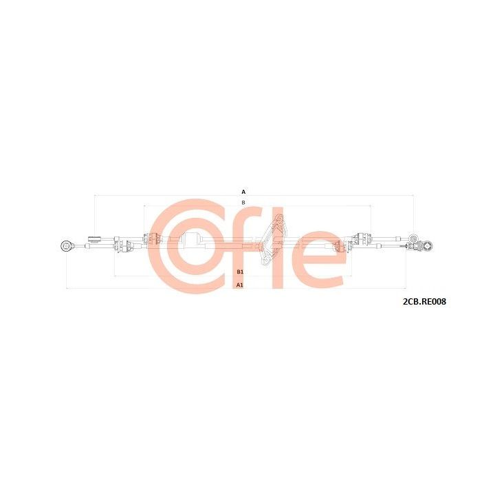 Trosas, neautomatinė transmisija COFLE 92.2CB.RE008