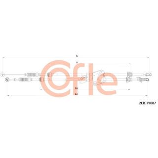 Trosas, neautomatinė transmisija COFLE 92.2CB.TY007