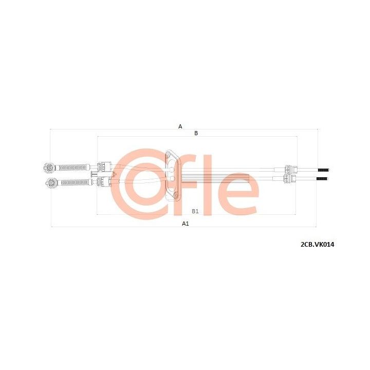 Trosas, neautomatinė transmisija COFLE 92.2CB.VK014