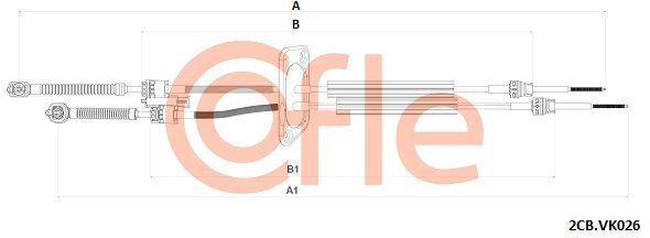 Trosas, neautomatinė transmisija COFLE 92.2CB.VK026
