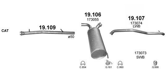 Išmetimo sistema POLMO POLMO00034
