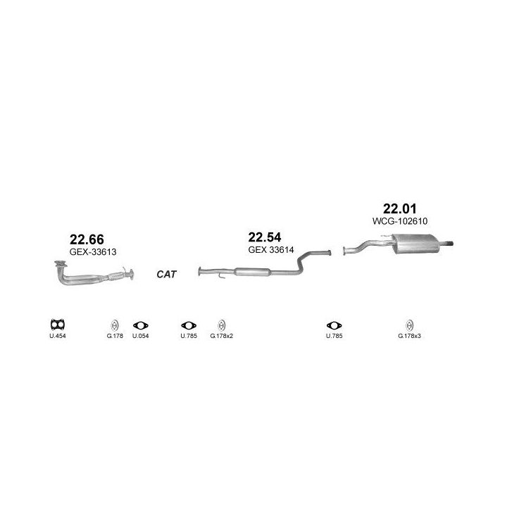 Išmetimo sistema POLMO POLMO00050