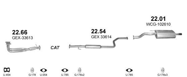 Išmetimo sistema POLMO POLMO00050