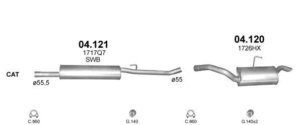 Išmetimo sistema POLMO POLMO00056