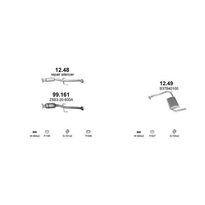 Išmetimo sistema POLMO POLMO00070