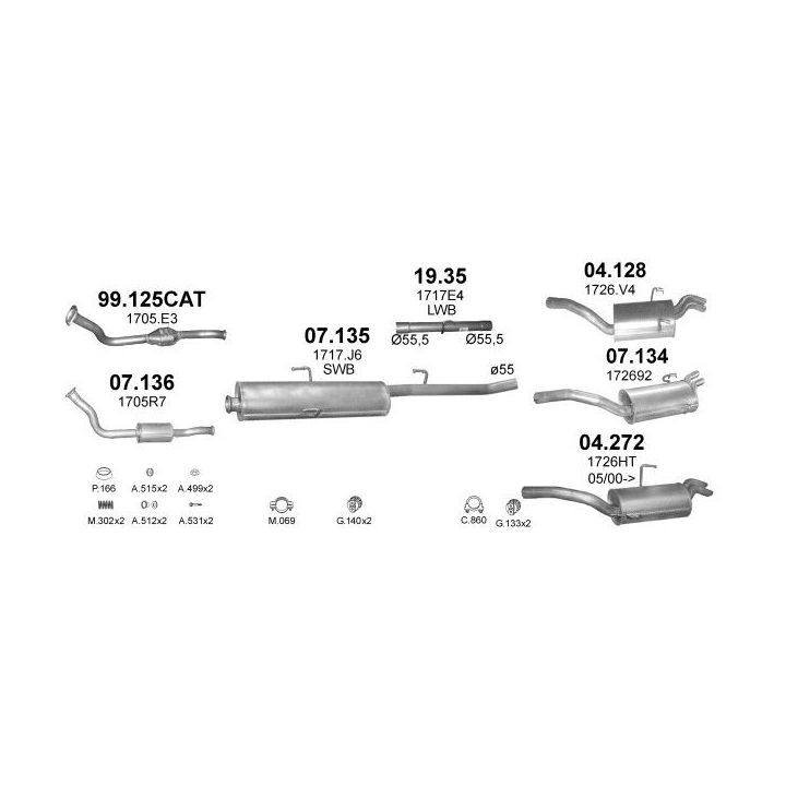 Išmetimo sistema POLMO POLMO00077