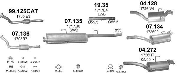 Išmetimo sistema POLMO POLMO00077