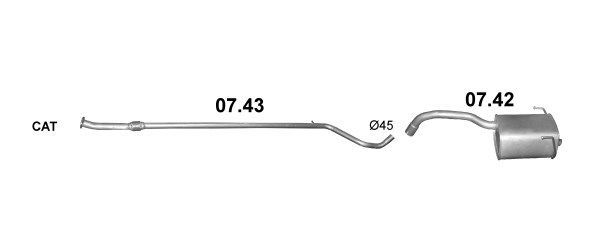 Išmetimo sistema POLMO POLMO00083
