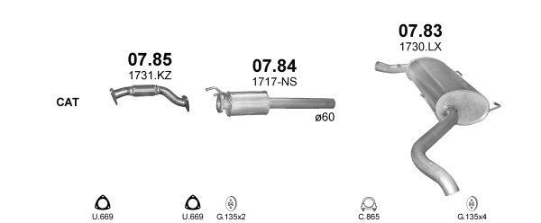 Išmetimo sistema POLMO POLMO00089