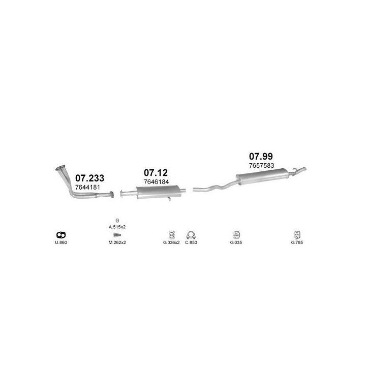 Išmetimo sistema POLMO POLMO00092