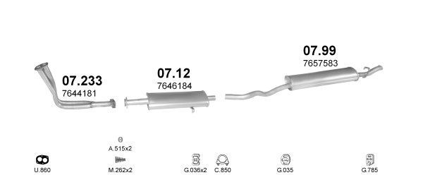 Išmetimo sistema POLMO POLMO00092