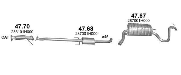 Išmetimo sistema POLMO POLMO00112