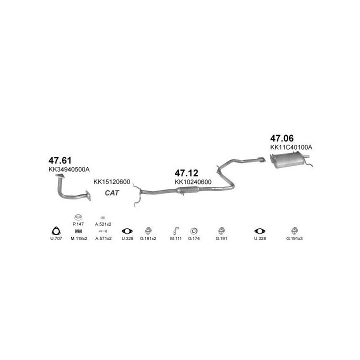 Išmetimo sistema POLMO POLMO00116