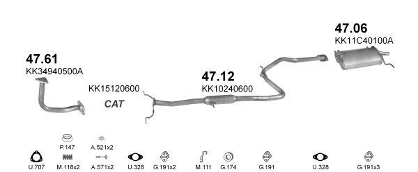 Išmetimo sistema POLMO POLMO00116