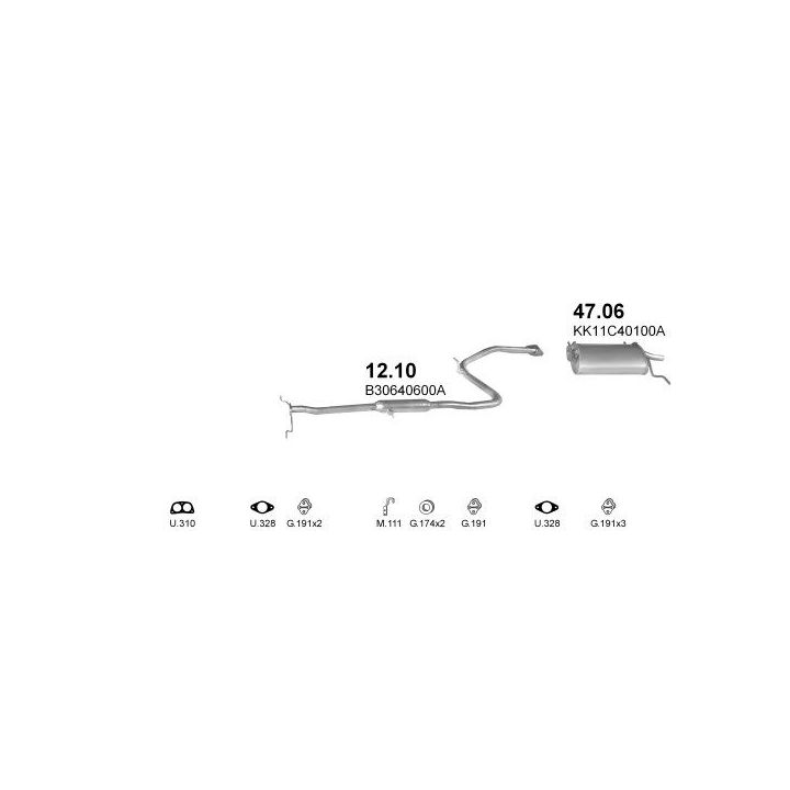 Išmetimo sistema POLMO POLMO00117