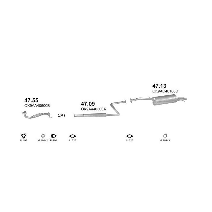 Išmetimo sistema POLMO POLMO00118