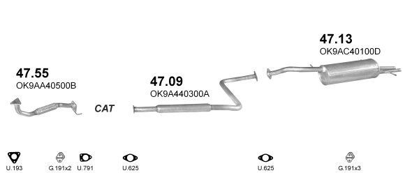 Išmetimo sistema POLMO POLMO00118