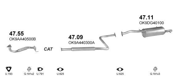 Išmetimo sistema POLMO POLMO00119