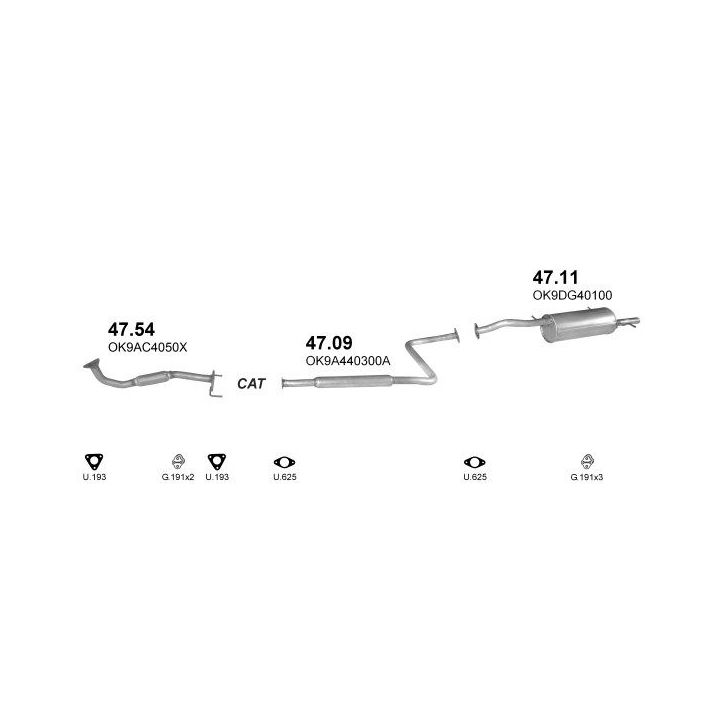 Išmetimo sistema POLMO POLMO00120