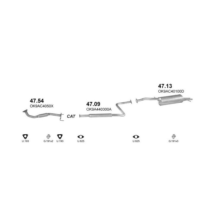 Išmetimo sistema POLMO POLMO00122