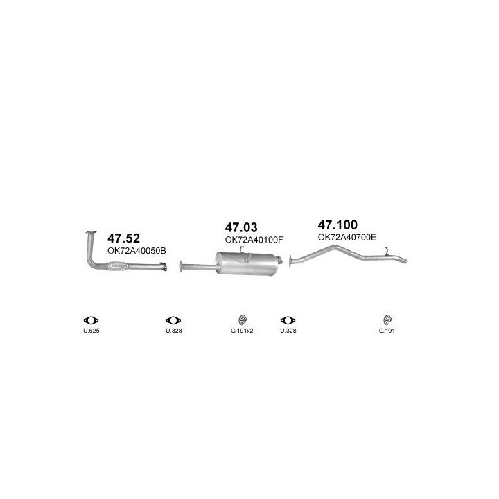 Išmetimo sistema POLMO POLMO00124